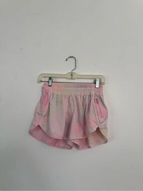 Pink Tie-Dye Athletic Shorts